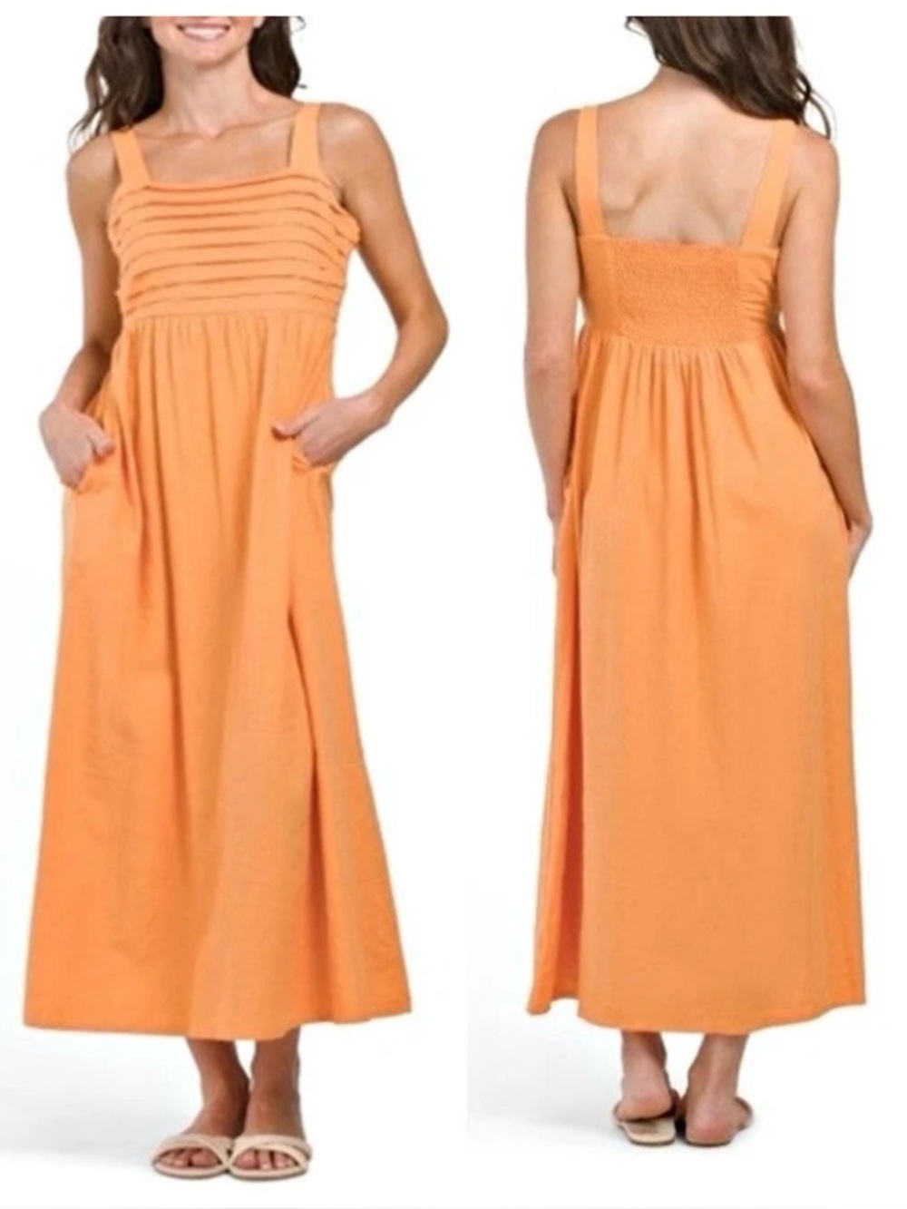 Tahari Sleeveless Ruffle Bodice Maxi Dress size 6